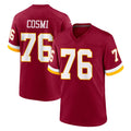 Davalo W.Commanders #76 Sam Cosmi Player Burgundy Game Home Stitched Jerseys