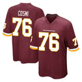Davalo W.Commanders #76 Sam Cosmi Player Burgundy Team Color Home Game Stitched Jerseys