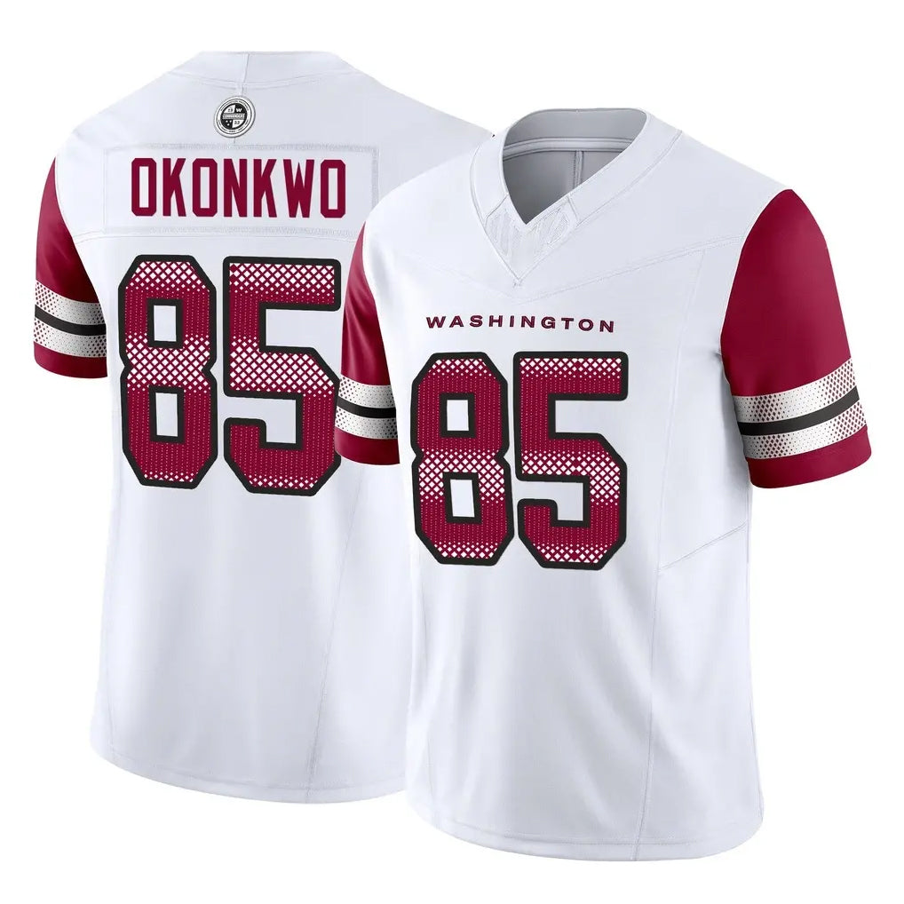 Davalo W.Commanders #85 Chig Okonkwo Player White Vapor F.U.S.E. Limited Home Game Stitched Jerseys