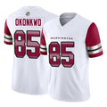 Davalo W.Commanders #85 Chig Okonkwo Player White Vapor F.U.S.E. Limited Home Game Stitched Jerseys