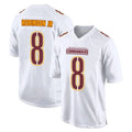 Davalo W.Commanders #8 Brian Robinson Jr. Player Tundra White Fashion Stitched Jerseys
