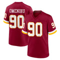 Davalo W.Commanders #90 Charles Omenihu Player Burgundy Game Home Stitched Jerseys