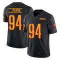 Davalo W.Commanders #94 Daron Payne Player Black Limited Vapor F.U.S.E. Home Game Stitched Jerseys