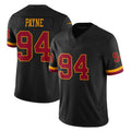 Davalo W.Commanders #94 Daron Payne Player Black Limited Vapor Home Game Stitched Jerseys