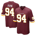 Davalo W.Commanders #94 Daron Payne Player Burgundy Team Color Home Game Stitched Jerseys