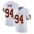 Davalo W.Commanders #94 Daron Payne Player White Limited Vapor Untouchable Home Game Stitched Jerseys
