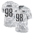 Davalo W.Commanders #98 Odafe Oweh Player Arctic Camo Limited Salute To Service Home Game Stitched Jerseys