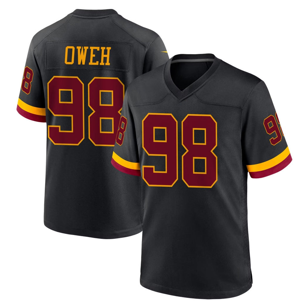 Davalo W.Commanders #98 Odafe Oweh Player Black Limited Home Game Stitched Jerseys