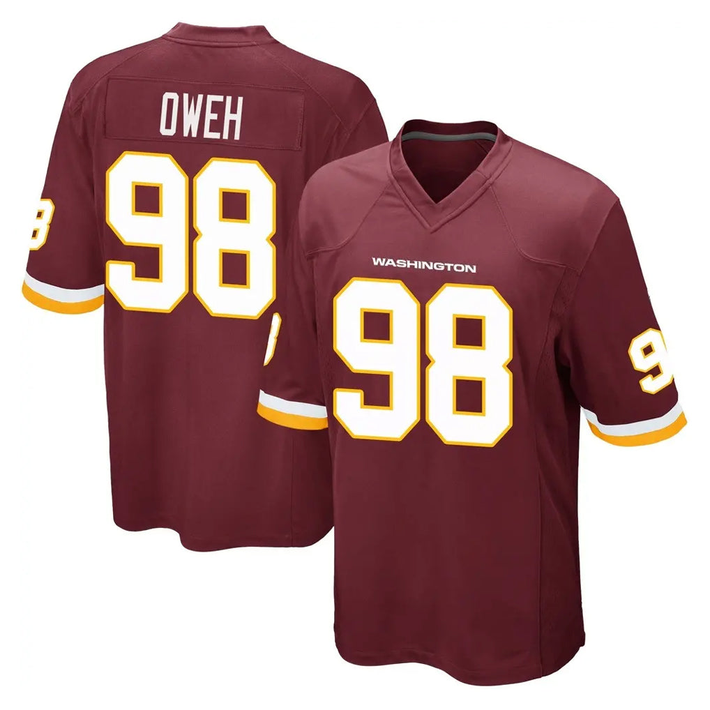 Davalo W.Commanders #98 Odafe Oweh Player Burgundy Team Color Home Game Stitched Jerseys