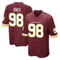 Davalo W.Commanders #98 Odafe Oweh Player Burgundy Team Color Home Game Stitched Jerseys
