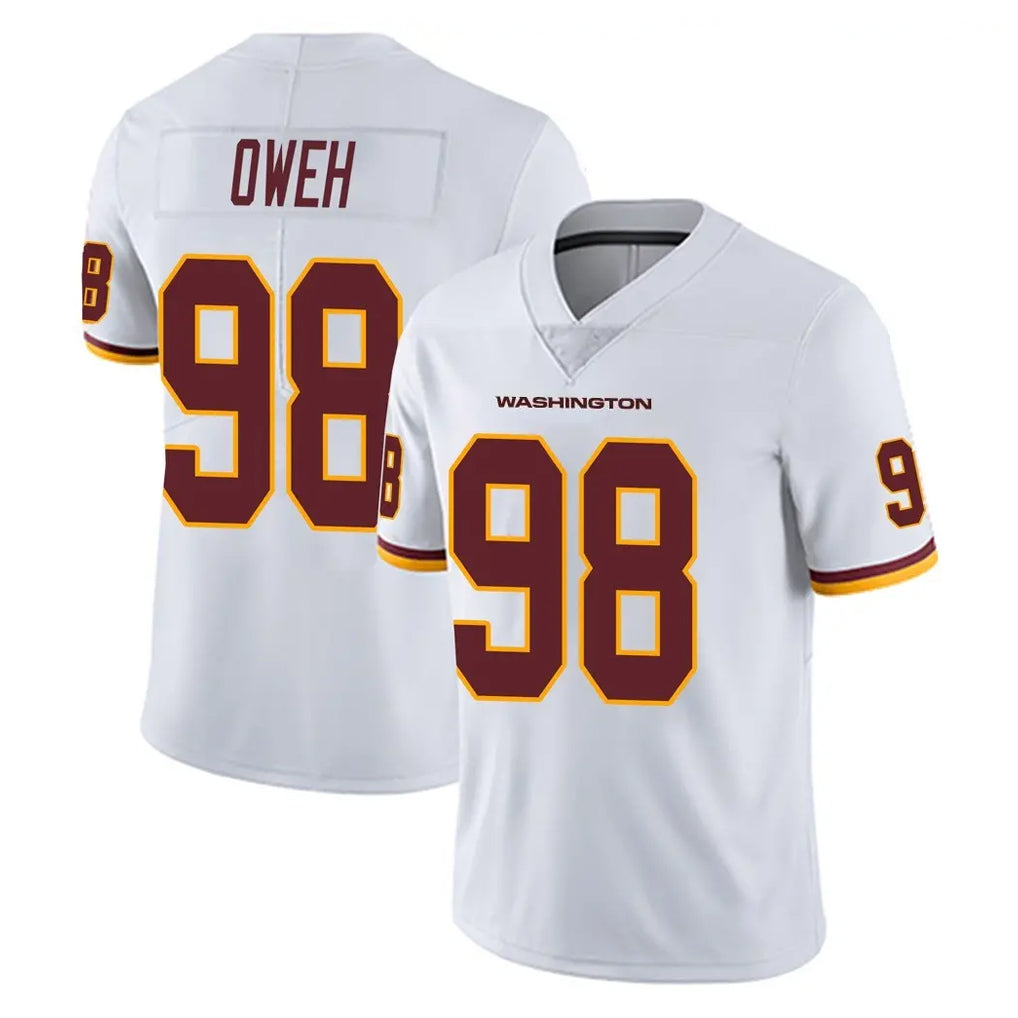 Davalo W.Commanders #98 Odafe Oweh Player White Limited Vapor Untouchable Home Game Stitched Jerseys