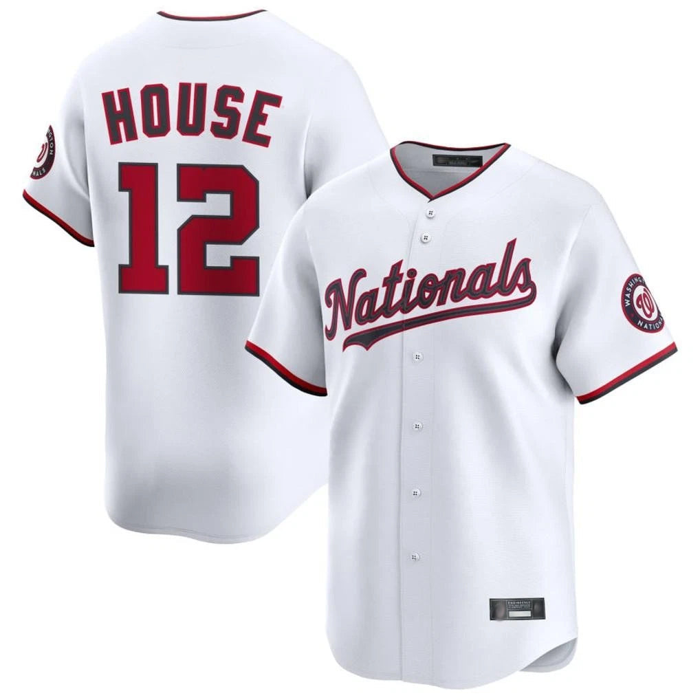 Davalo W.Nationals #12 Brady House Player White Alternate Limited Game Stitched Jerseys