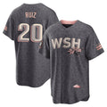Davalo W.Nationals #20 Keibert Ruiz Player Gray City Connect Stitched Jerseys