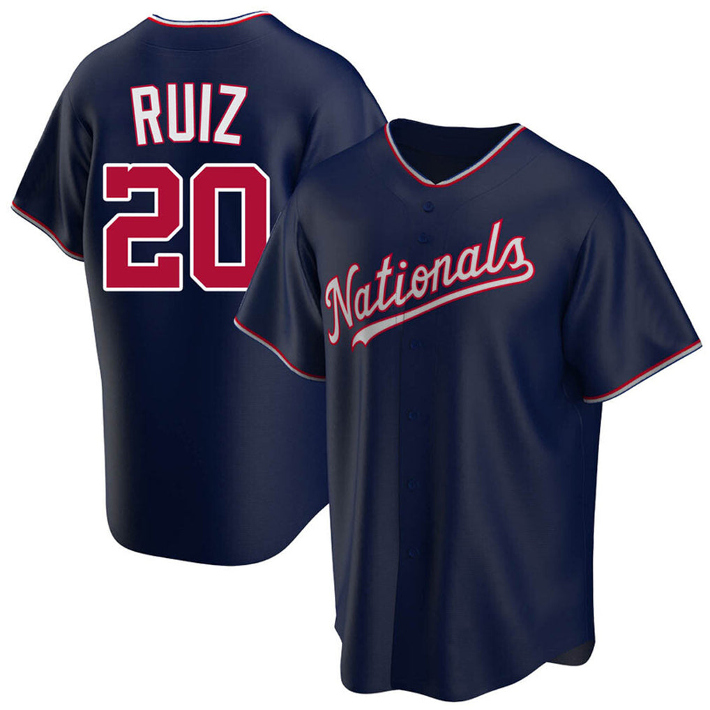 Davalo W.Nationals #20 Keibert Ruiz Player Navy Replica Game Stitched Jerseys