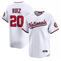 Davalo W.Nationals #20 Keibert Ruiz Player White Home Alternate Limited Replica Jerseys