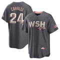 Davalo W.Nationals #24 Cade Cavalli Player Gray City Connect Stitched Jerseys