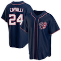 Davalo W.Nationals #24 Cade Cavalli Player Navy Blue Replica Game Stitched Jerseys