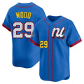 Davalo W.Nationals #29 James Wood Player Blue National League All-Star Edition Limited Alternate Stitched Jerseys