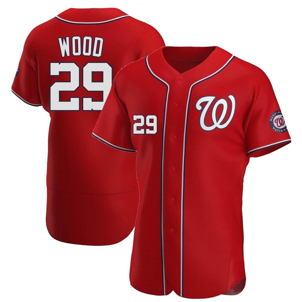 Davalo W.Nationals #29 James Wood Player Red Alternate Elite Stitched Jerseys