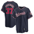 Davalo W.Nationals #37 Stephen Strasburg Player Navy Replica Stitched Jerseys