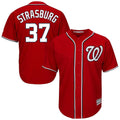 Davalo W.Nationals #37 Stephen Strasburg Player Red Cool Alternate Player Stitched Jerseys