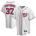 Davalo W.Nationals #37 Stephen Strasburg Player White Game Stitched Jerseys