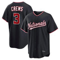 Davalo W.Nationals #3 Dylan Crews Player Navy Game Stitched Jerseys