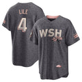 Davalo W.Nationals #4 Daylen Lile Player Charcoal City Connect Limited Stitched Jerseys