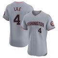 Davalo W.Nationals #4 Daylen Lile Player Gray Alternate Elite Stitched Jerseys