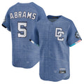 Davalo W.Nationals #5 CJ Abrams Player Blue City Connect Limited Stitched Jerseys