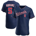 Davalo W.Nationals #5 CJ Abrams Player Navy Alternate Elite Stitched Jerseys