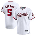 Davalo W.Nationals #5 CJ Abrams Player White Home Limited Stitched Jerseys