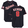 Davalo W.Nationals #8 Carter Kieboom Player Navy Home Game Stitched Jerseys