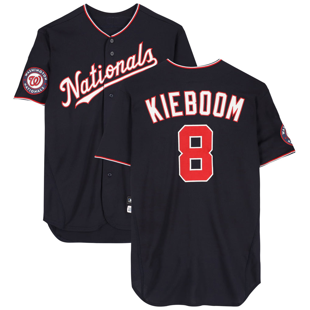 Davalo W.Nationals #8 Carter Kieboom Player Navy Home Game Stitched Jerseys