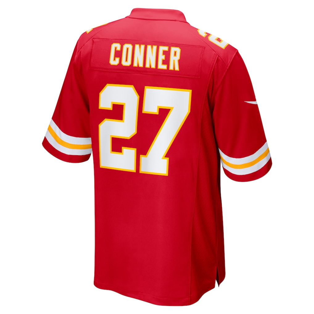 Davalo KC.Chiefs #27 Chamarri Conner Red Game Jersey