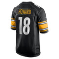 Davalo P.Steelers #18 Will Howard Black Team Game Jersey