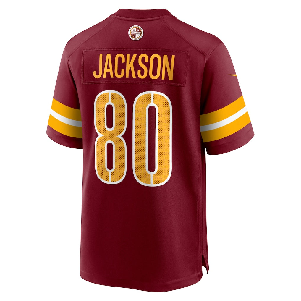 Davalo W.Commanders #80 Tyree Jackson Burgundy Team Game Jersey