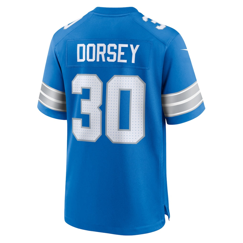 Davalo D.Lions #30 Khalil Dorsey Blue Team Game Jersey