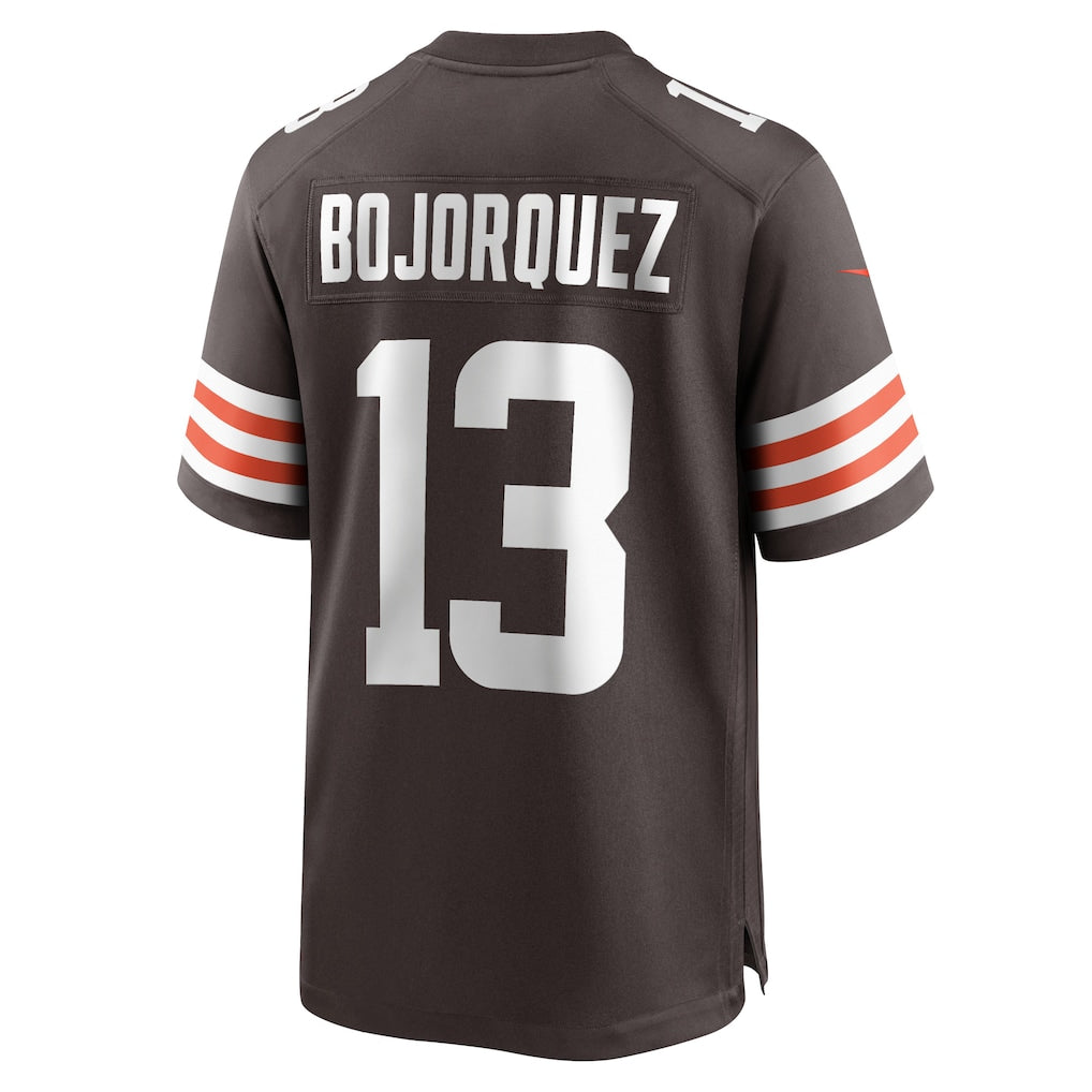Davalo C.Browns #13 Corey Bojorquez Brown Team Game Jersey