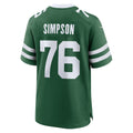 Davalo NY.Jets #76 John Simpson Legacy Green Game Jersey