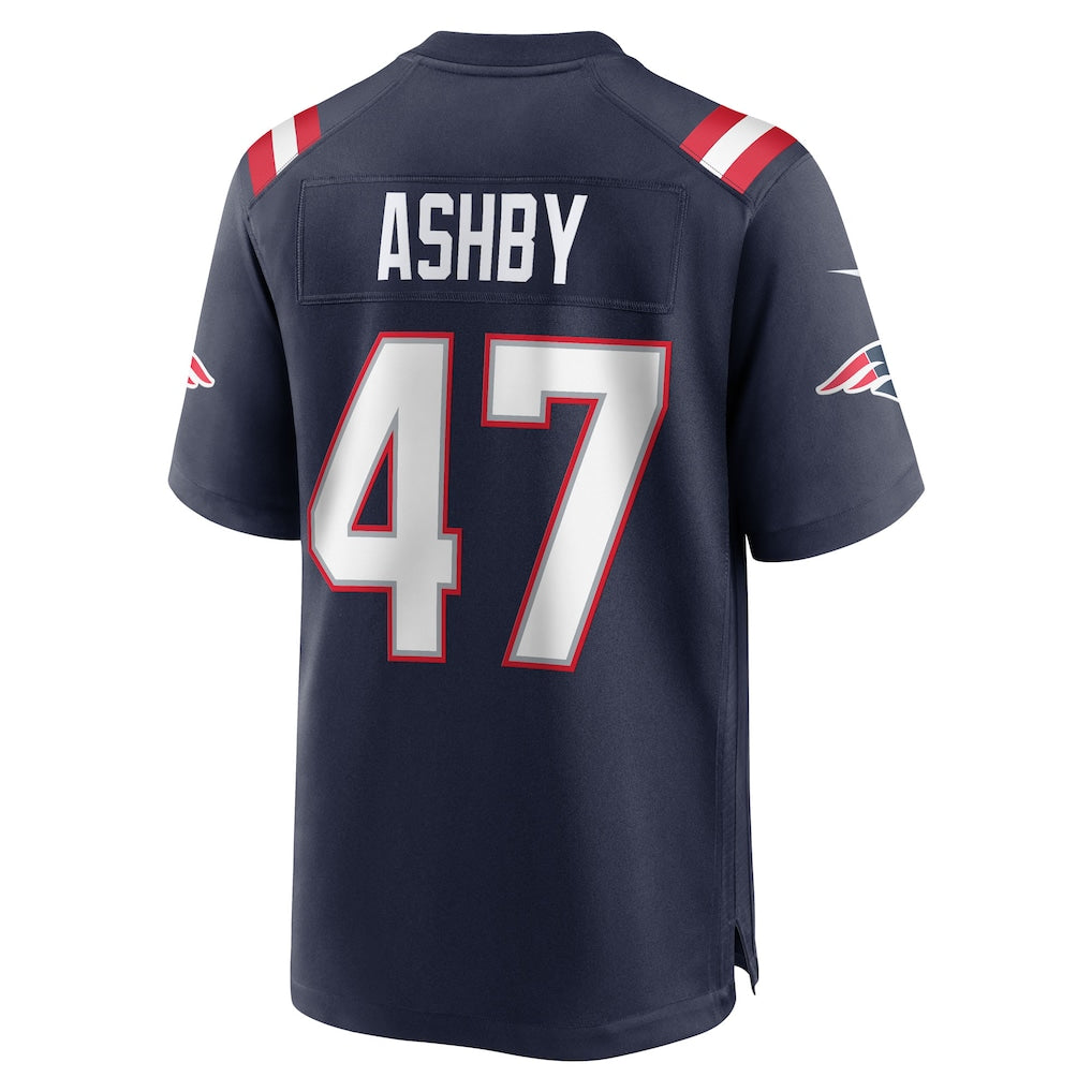 Davalo NE.Patriots #47 Julian Ashby Navy Team Game Jersey