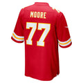 Davalo KC.Chiefs #77 Jaylon Moore Red Team Game Jersey
