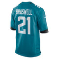 Davalo J.Jaguars #21 Christian Braswell Teal Team Game Jersey