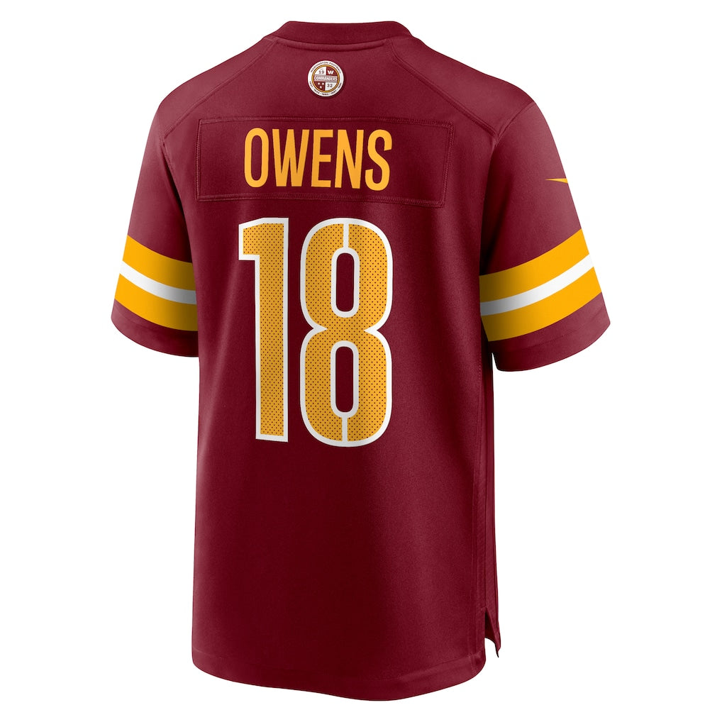 Davalo W.Commanders #18 Tyler Owens Burgundy Team Game Jersey