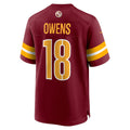 Davalo W.Commanders #18 Tyler Owens Burgundy Team Game Jersey