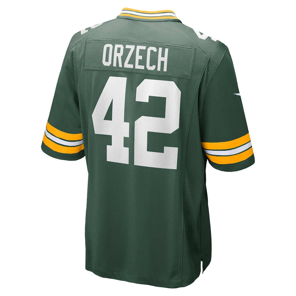 Davalo GB.Packers #42 Matt Orzech Green Game Jersey
