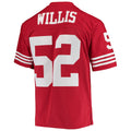 Davalo SF.49ers #52 Patrick Willis Mitchell & Ness Scarlet Legacy Replica Jersey