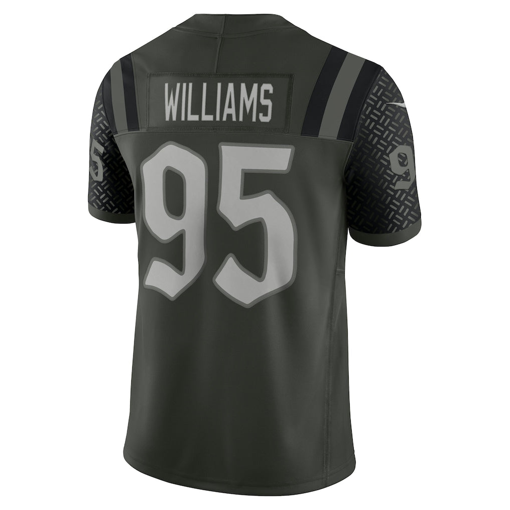 Davalo NY.Jets #95 Quinnen Williams Gotham Green 2025 Rivalries Collection Limited Jersey