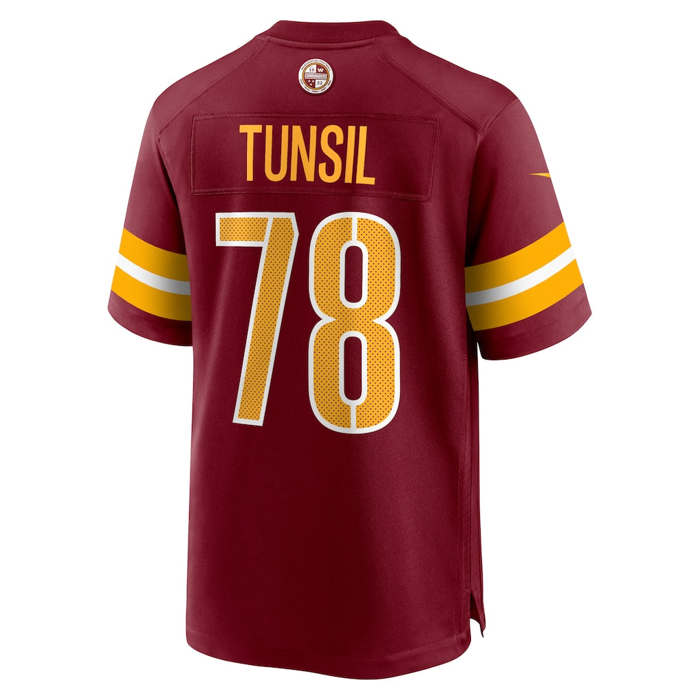 Davalo W.Commanders #78 Laremy Tunsil Burgundy Team Game Jersey