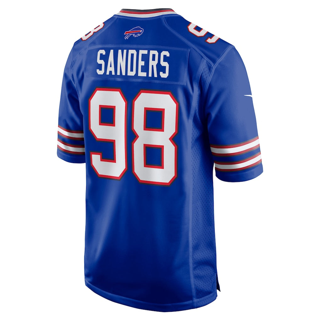 Davalo B.Bills #98 T.J. Sanders Royal Team Game Jersey